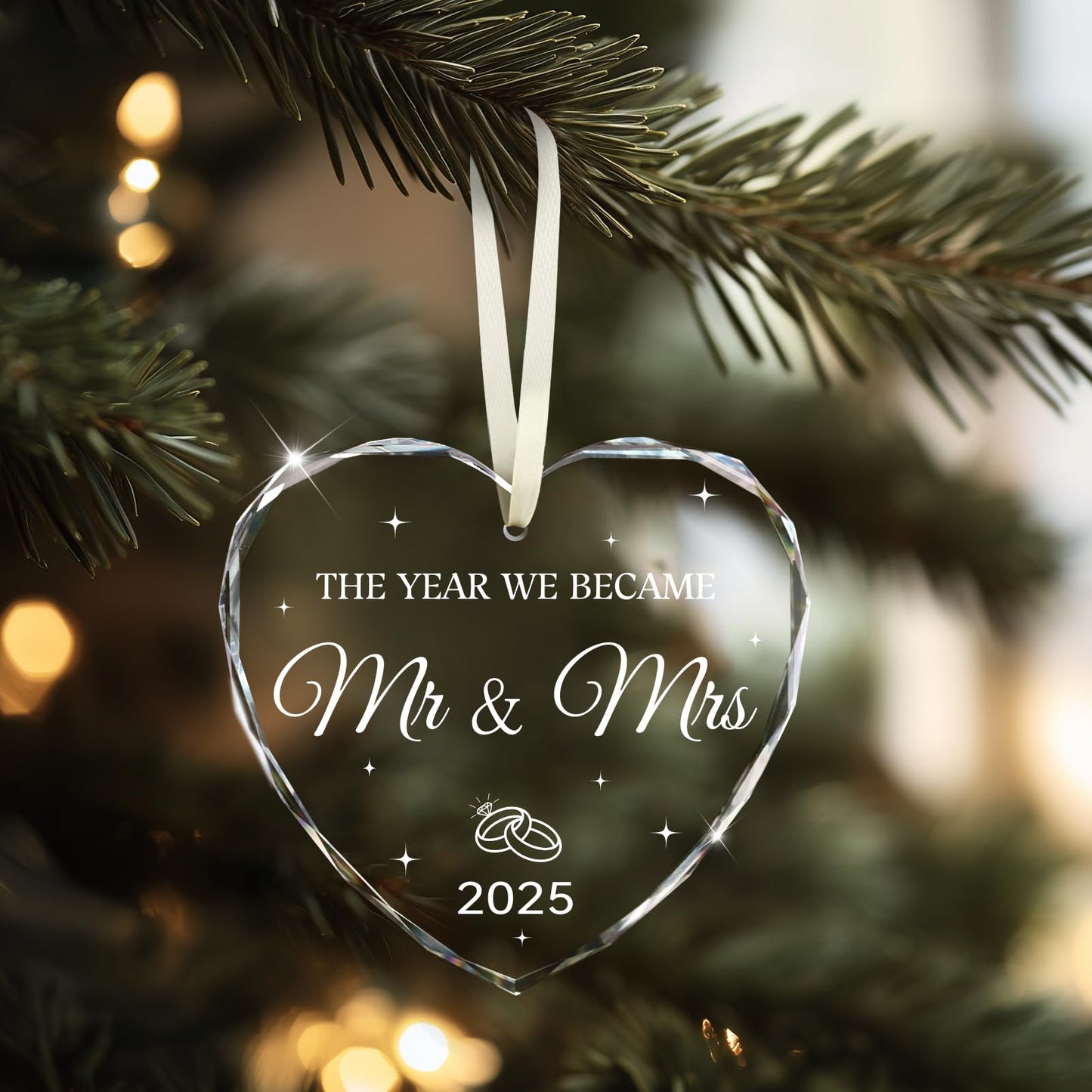 Wedding Gifts for Couples 2025, Mr and Mrs Gifts for Bride Newly Wed GIF ts for Her Just Married Ornaments 2025 Just Married Decorations Bridal Shower Ornaments