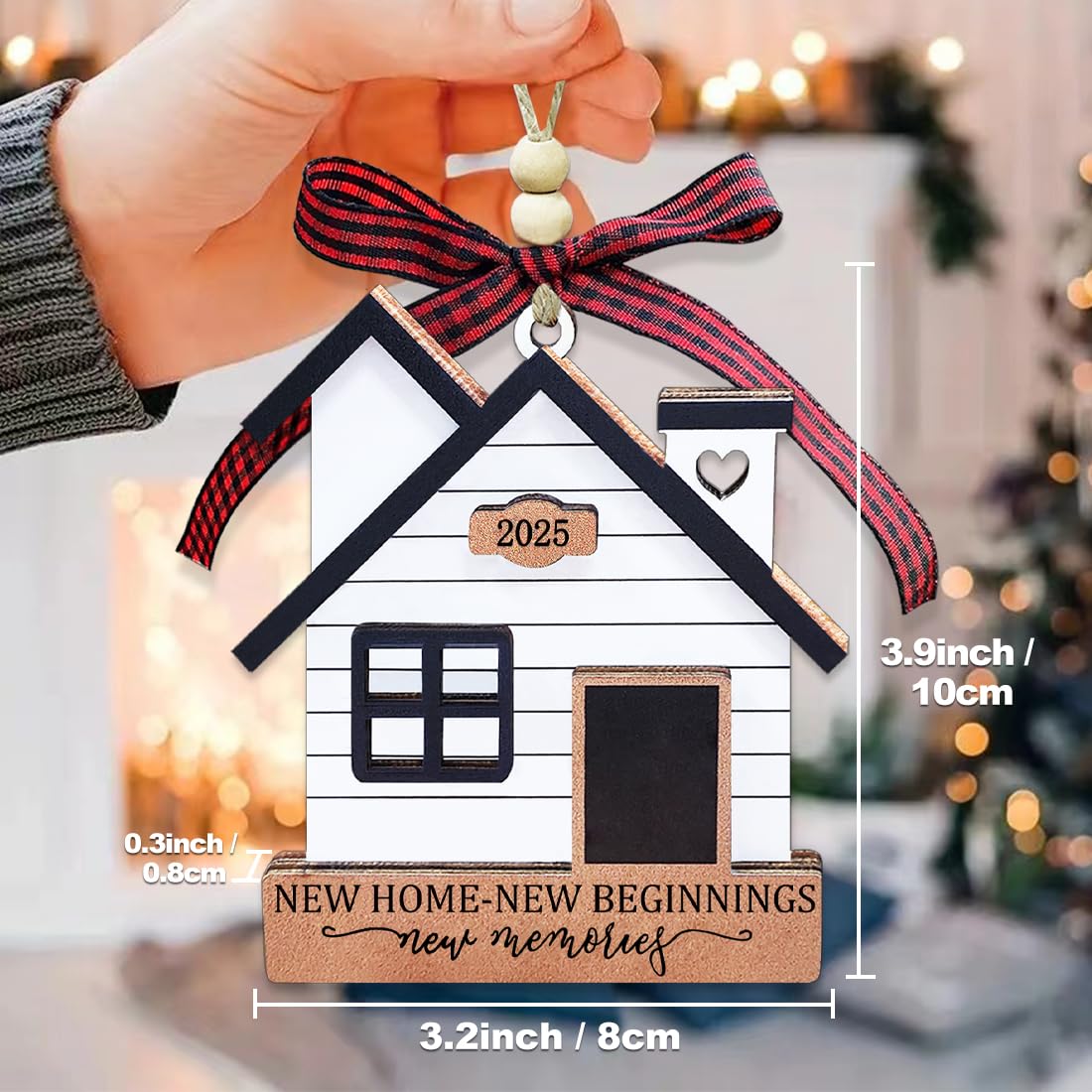 New Home Ornament 2025- Housewarming Gifts New Home, New House New Beginning, House Warming Gift for Women, Couple, homeowners, New Home Gift Ideas - First Home Christmas Ornament 2025