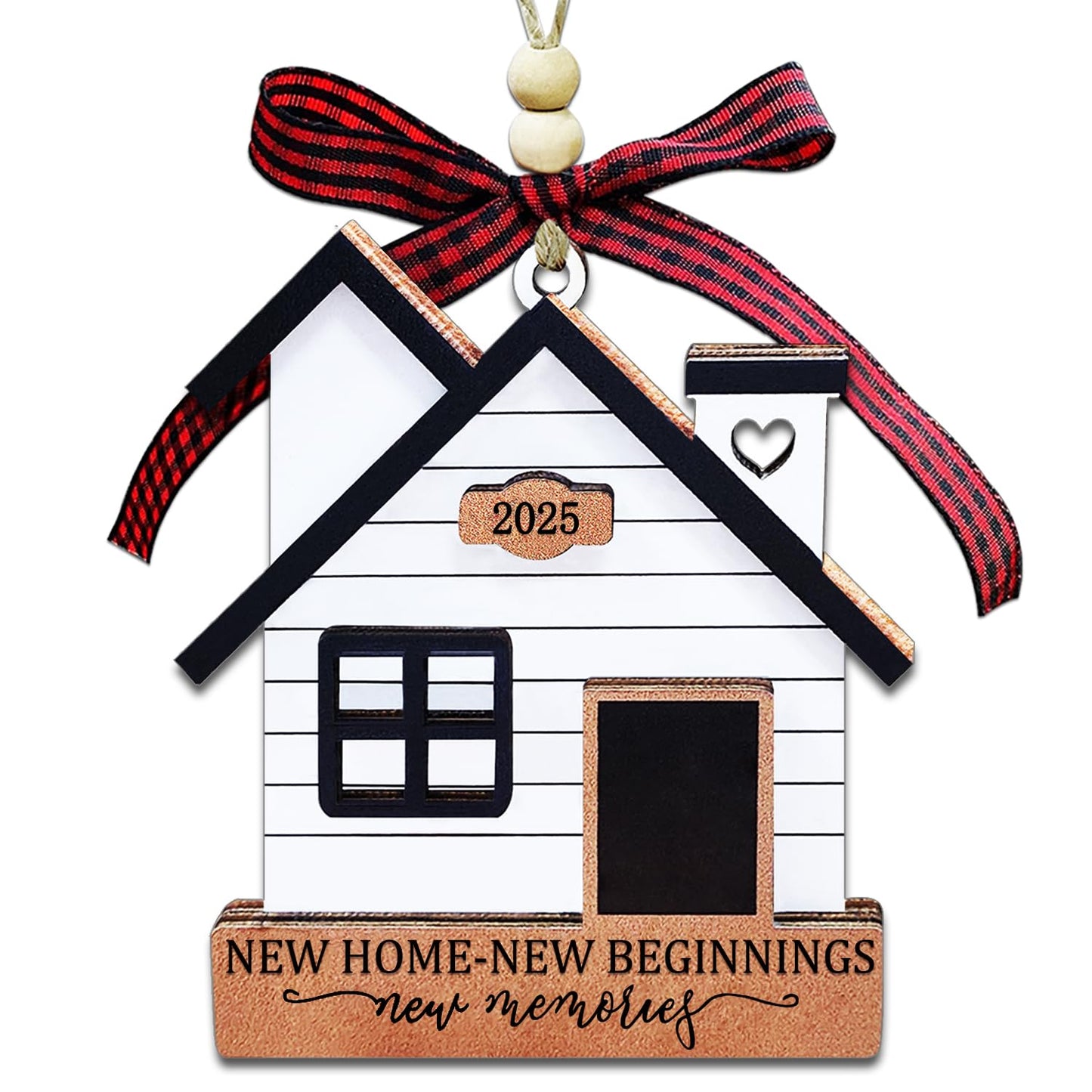 New Home Ornament 2025- Housewarming Gifts New Home, New House New Beginning, House Warming Gift for Women, Couple, homeowners, New Home Gift Ideas - First Home Christmas Ornament 2025