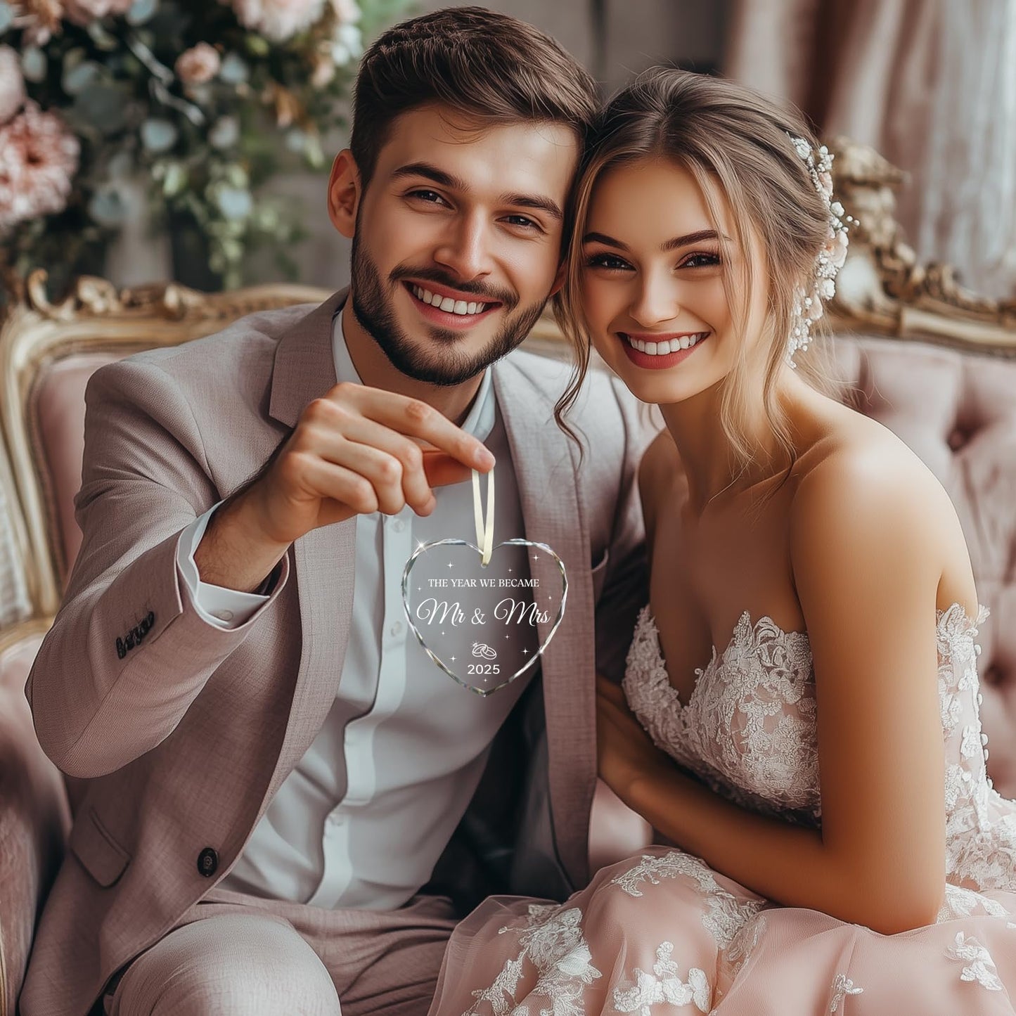 Wedding Gifts for Couples 2025, Mr and Mrs Gifts for Bride Newly Wed GIF ts for Her Just Married Ornaments 2025 Just Married Decorations Bridal Shower Ornaments