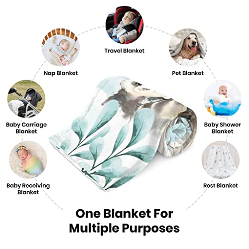 UJDUYSD Personalized Baby Blanket for Boys, Custom Baby Blanket with Name Super Soft Personalized Name Blankets for Kids, Custom Animals Blankets for Infant Toddler, Babys Gifts for Birthday