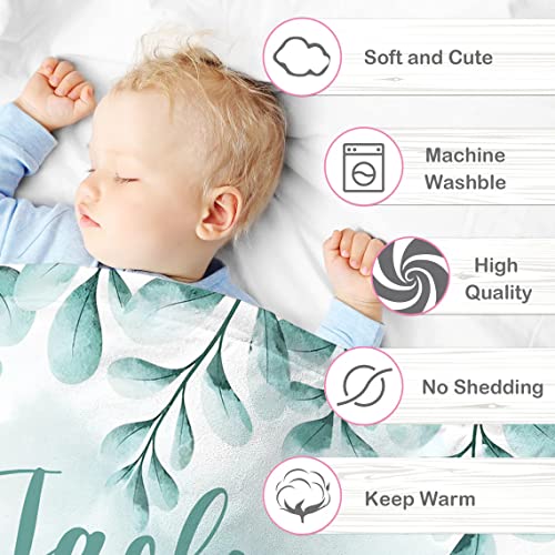 UJDUYSD Personalized Baby Blanket for Boys, Custom Baby Blanket with Name Super Soft Personalized Name Blankets for Kids, Custom Animals Blankets for Infant Toddler, Babys Gifts for Birthday