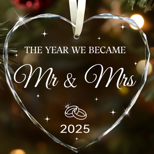 Wedding Gifts for Couples 2025, Mr and Mrs Gifts for Bride Newly Wed GIF ts for Her Just Married Ornaments 2025 Just Married Decorations Bridal Shower Ornaments