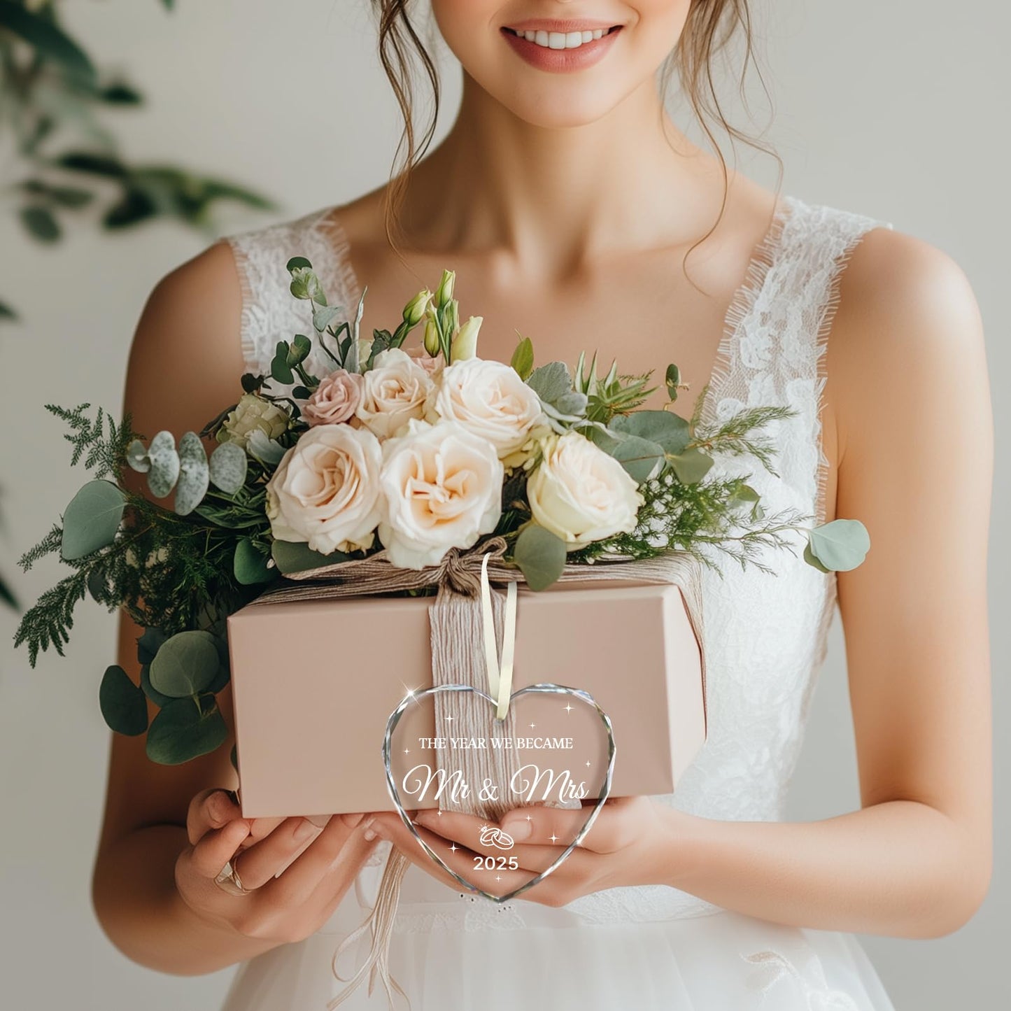Wedding Gifts for Couples 2025, Mr and Mrs Gifts for Bride Newly Wed GIF ts for Her Just Married Ornaments 2025 Just Married Decorations Bridal Shower Ornaments