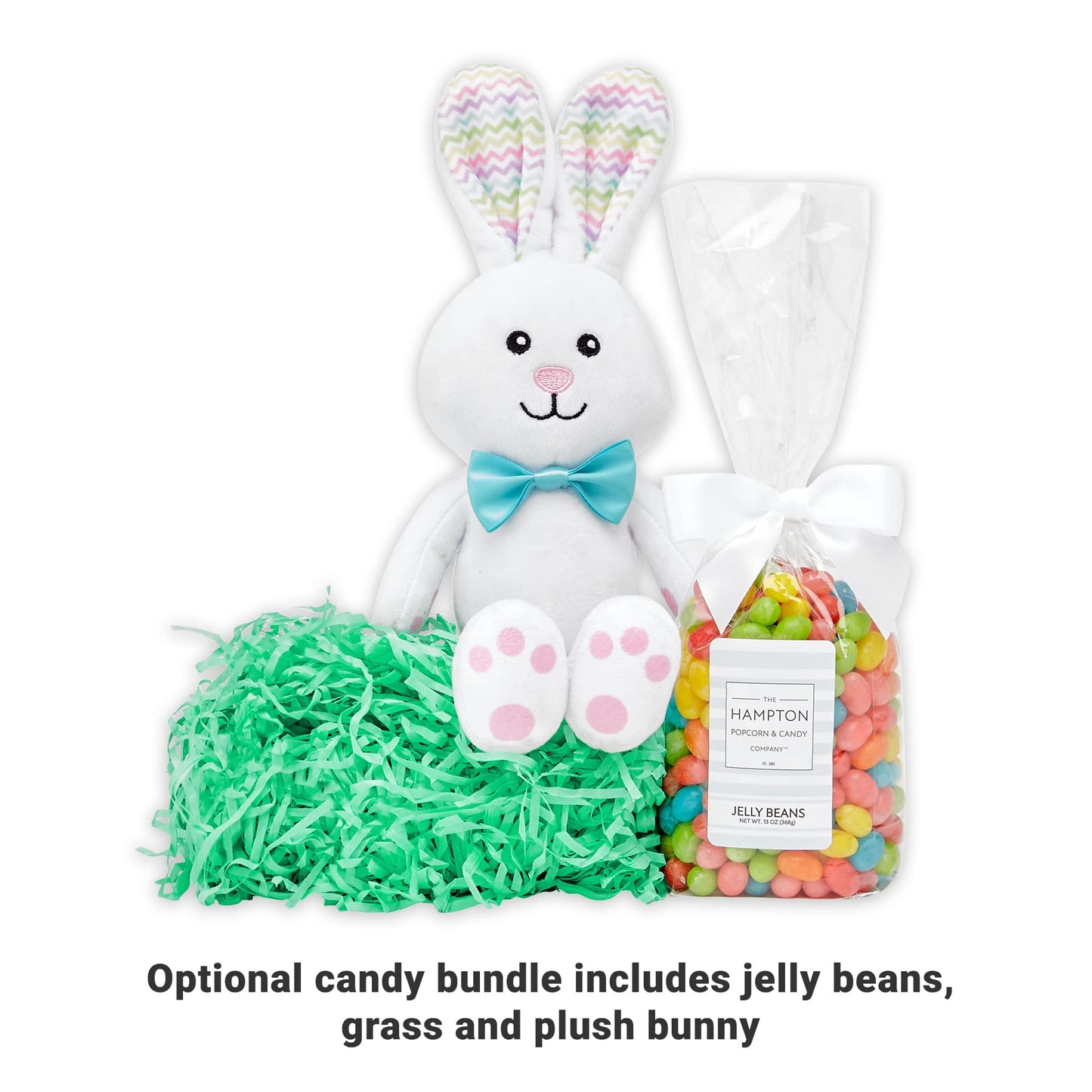 Let's Make Memories Personalized Easter Basket for Kids - Plush Furry Critter - For Boys and Girls - Custom Name - Fillable - With Optional Easter Basket Stuffers - Butterfly