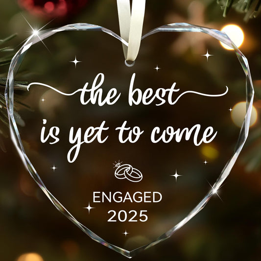 Engagement Gifts for Couples 2025, Engagement 2025 Ornament Engaged Gift for Her, Women,Friends, Bride to Be Gifts, First Christmas Engaged Ornament 2025